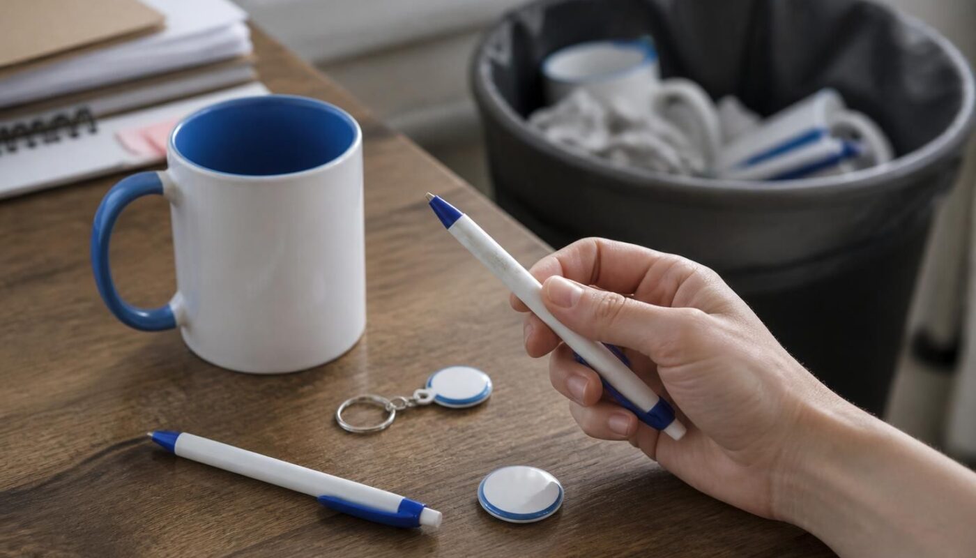 découvrez combien de fois un goodie est généralement vu avant d'être jeté et comprenez son impact en termes de visibilité et de marketing durable.