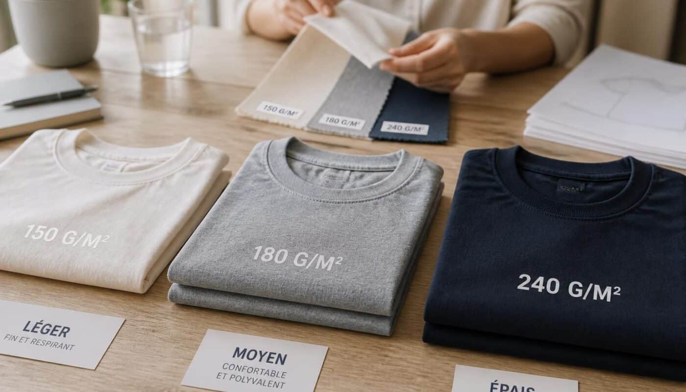 découvrez comment choisir le grammage idéal pour un t-shirt personnalisé afin d'allier confort, durabilité et qualité selon vos besoins.