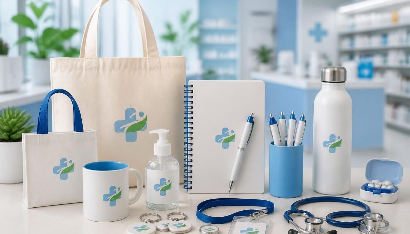 découvrez notre gamme de goodies personnalisés pour cabinets médicaux et pharmacies, idéals pour fidéliser vos patients et promouvoir votre établissement.