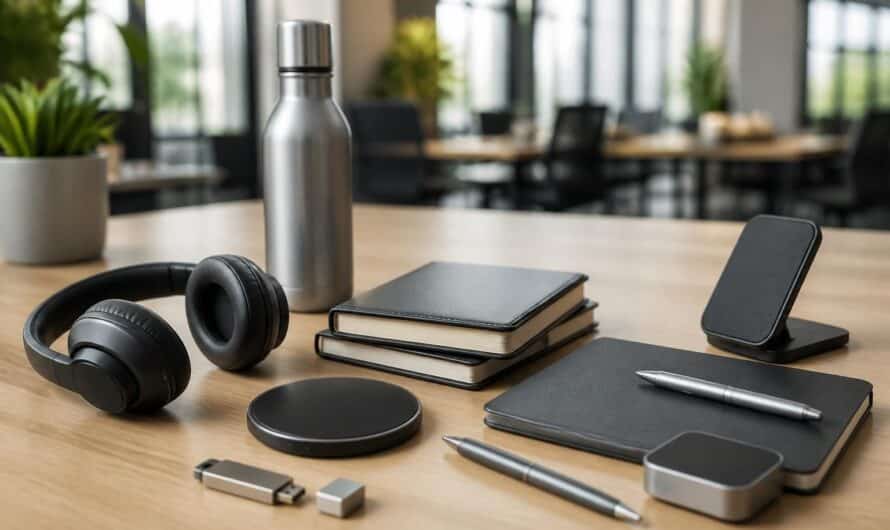 Objets publicitaires pour une startup tech