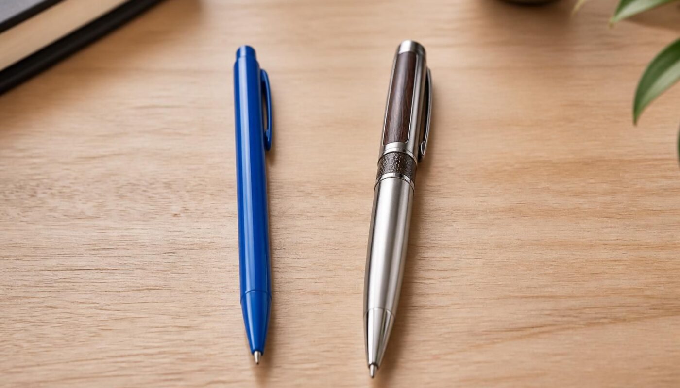 découvrez comment choisir entre un stylo bille classique et un stylo publicitaire premium pour allier efficacité et impact lors de vos campagnes marketing.